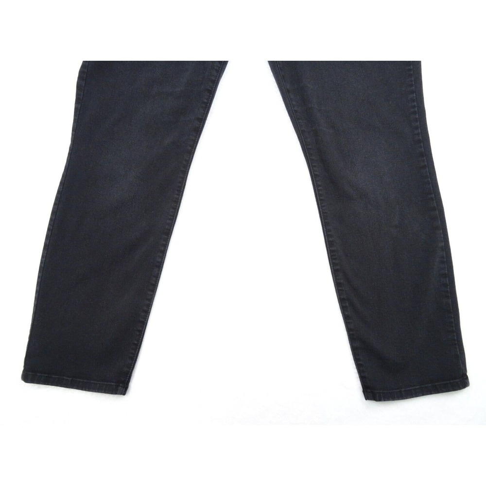 NYDJ Womens Jeans Size 16 Black Denim Ankle Stretch Lift Tuck High Rise - Picture 2 of 16